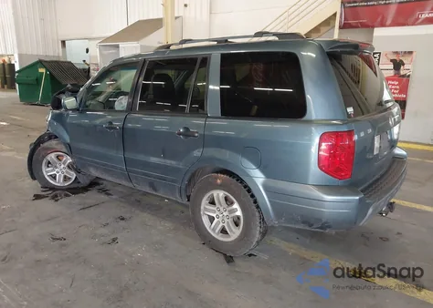 2005 Honda Pilot Ex-L из США, поврежденный, VIN 2HKYF18565H527252